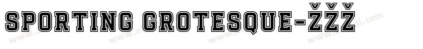 Sporting Grotesque字体转换